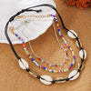 Anklet Wooden Beads Coconut Shell Shell Geometric Style Braided Adjustable For Men