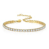 Anklet Zircon Gold Plated Geometric Female Jewelry
