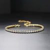 Anklet Zircon Gold Plated Geometric Female Jewelry