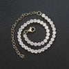 Anklet Zircon Gold Plated Geometric Female Jewelry