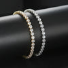 Anklet Zircon Gold Plated Geometric Female Jewelry