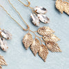 Antique Leaf Alloy Hairpin With Rhinestone Accents Elegant Bridal Headpiece For Women