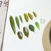 Antique Natural Style Leaf Pattern Epoxy Heat Shrinkable Pendant Jewelry Hairpin Accessories