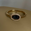 Antique Oval Mini Bathtub Golden Women's Quartz Wristwatch With Stainless Steel Buckle And Metal Case In Medieval Style