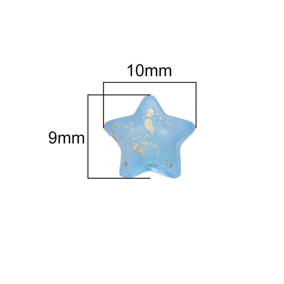 Antique Style Acrylic Fivepointed Star Handmade Loose Beads For Bracelet And Necklace