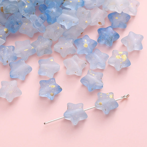 Antique Style Acrylic Fivepointed Star Handmade Loose Beads For Bracelet And Necklace