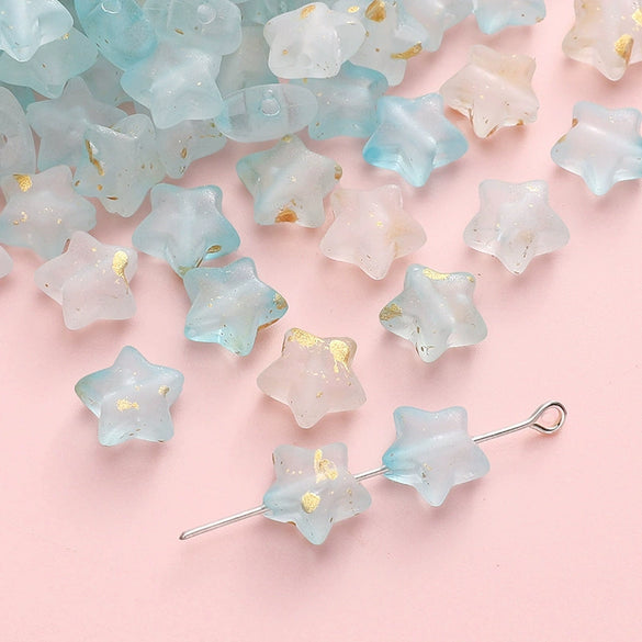 Antique Style Acrylic Fivepointed Star Handmade Loose Beads For Bracelet And Necklace