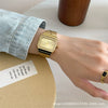 Antique Style Metal Square Women's Secondhand Small Fragrant Steel Band Watch