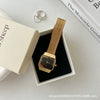 Antique Style Metal Square Women's Secondhand Small Fragrant Steel Band Watch