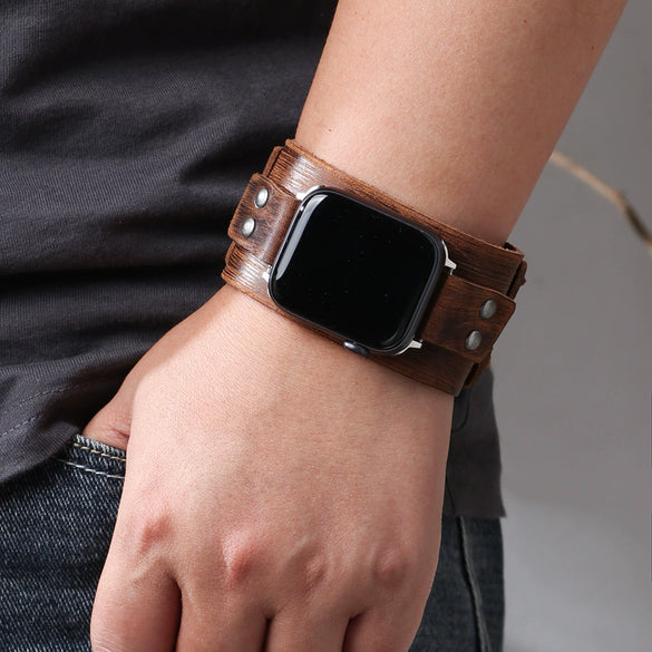 Apple Watch Strap Genuine Leather Retro Highend Allmatch Style