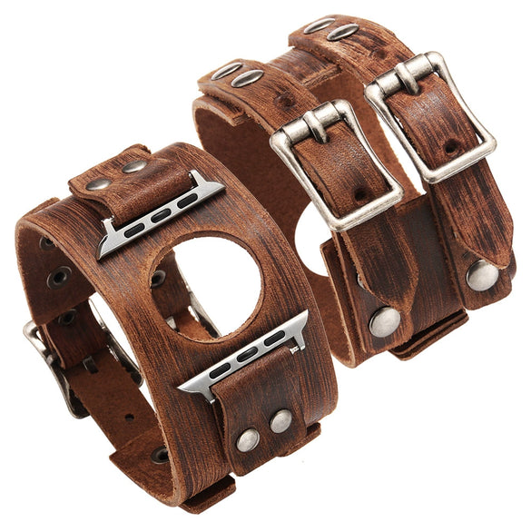 Apple Watch Strap Genuine Leather Retro Highend Allmatch Style