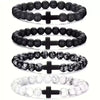 Aromatherapy Bracelet Set Volcanic Stone Agate Geometric Handmade Unisex