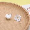 Artificial Ceramic Flower Perforated Beaded Handmade Earrings Hairpin Phone Case Accessories