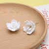 Artificial Ceramic Flower Perforated Beaded Handmade Earrings Hairpin Phone Case Accessories