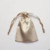 Simple Daily Imitation Silk Drawstring Cosmetic Storage Bag