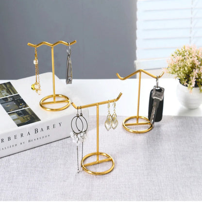 Artistic Geometric Metal Jewelry Rack