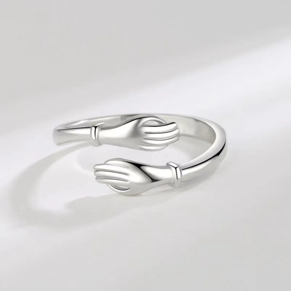 Artistic Hand Alloy Women'S Open Rings