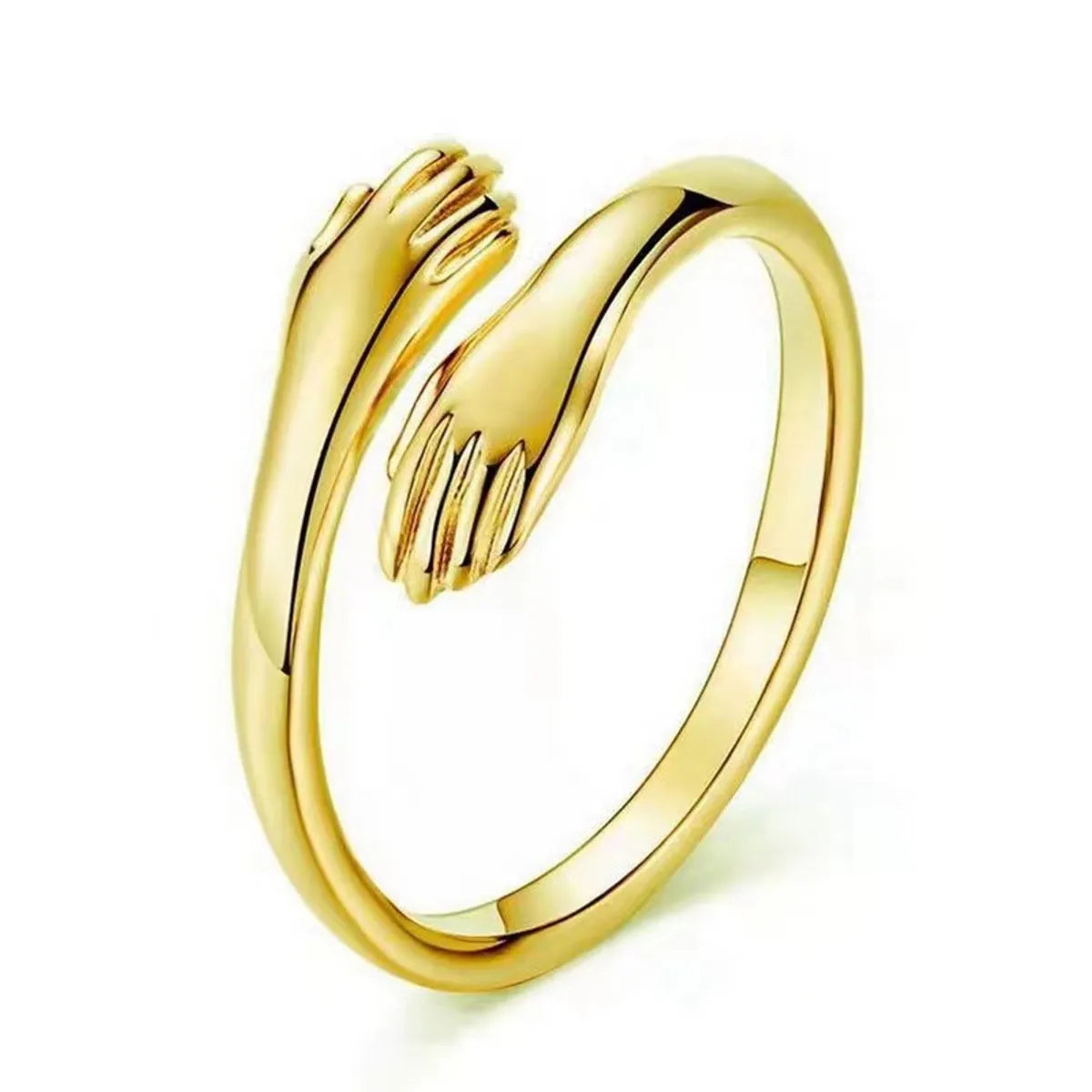 Artistic Hand Alloy Women'S Open Rings