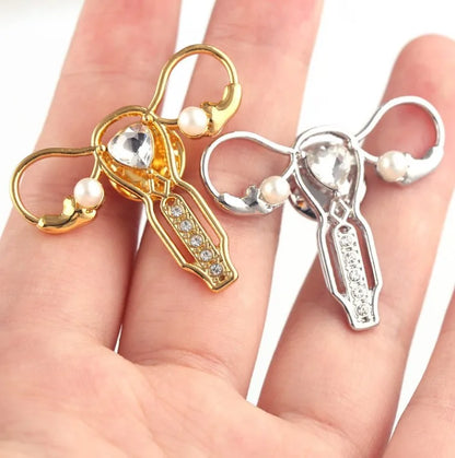 Artistic Organ Alloy Artificial Rhinestones Women'S Brooches