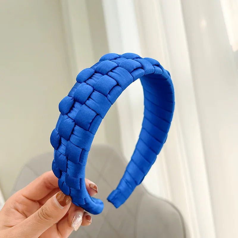 Artistic Solid Color Lingge Cloth Hair Band