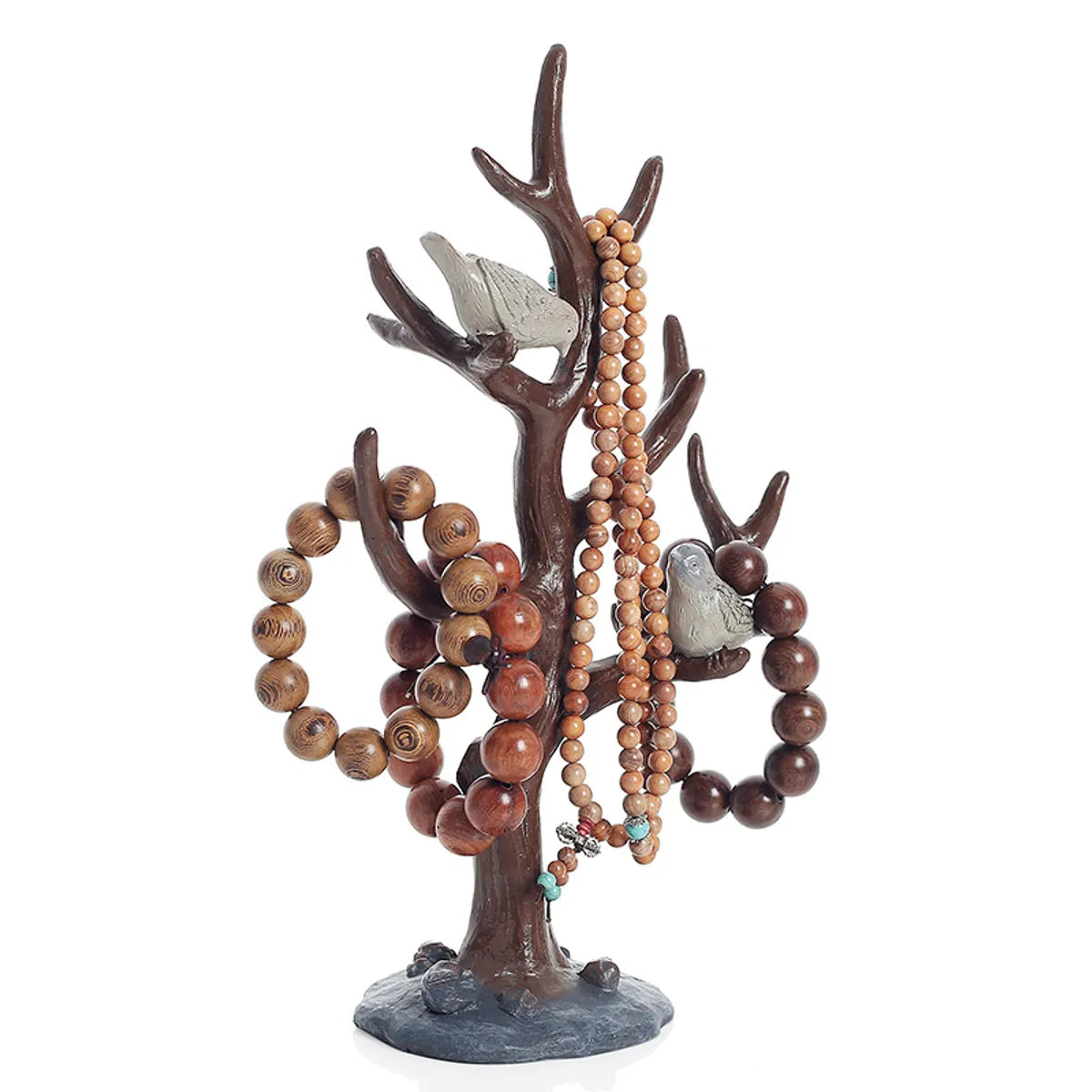 Artistic Tree Bird Resin Jewelry Rack