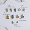 Asymmetrical Metal Style Square Button Alloy Brooch Necklace With Diamond Flower Electroplating