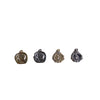 Asymmetrical Metal Style Square Button Alloy Brooch Necklace With Diamond Flower Electroplating