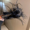 Autumn And Winter Super Fairy Ostrich Feather Hair Clip Handmade Niche Design High Grade Sense Grab Clip For Women
