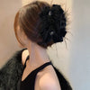 Autumn And Winter Super Fairy Ostrich Feather Hair Clip Handmade Niche Design High Grade Sense Grab Clip For Women