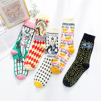 Autumn And Winter Women'S Socks New Lolita Designer Retro Thick Cotton Socks Wholesale