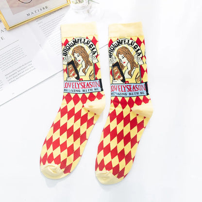 Autumn And Winter Women'S Socks New Lolita Designer Retro Thick Cotton Socks Wholesale