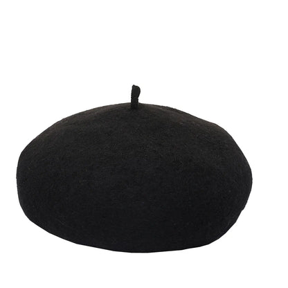 Women'S Simple Style Solid Color Eaveless Beret Hat