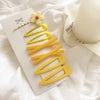 Avocado Green Hairpin Headdress Mori Fairy Simple Side Hairpin Internet Celebrity Colorful Hair Clip Flower Hairpin