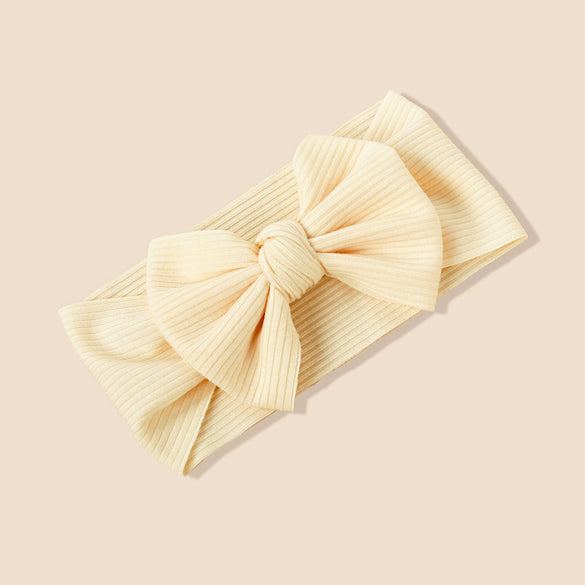 Baby Girls Hairbands Cloth Knitted Handmade Pit Strip Bow Style