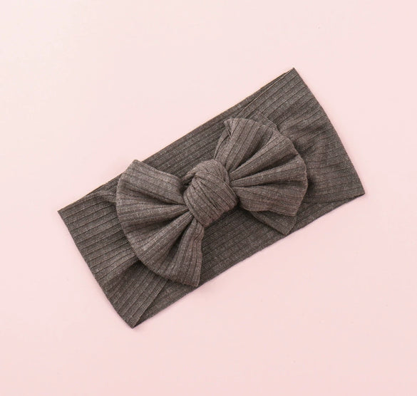 Baby Girls Hairbands Cloth Knitted Handmade Pit Strip Bow Style