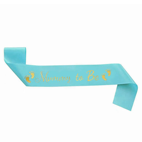 Baby Shower Expectant Mother Polyester Ribbon Etiquette Belt With Hot Stamping