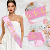 Bachelorette Party Wedding Ribbon Satin Semimanual And Semimechanical Wave Edge Shoulder Strap Belt