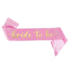 Bachelorette Party Wedding Ribbon Satin Semimanual And Semimechanical Wave Edge Shoulder Strap Belt