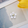 Bag And Mobile Phone Case Accessories Fivepetal Flower Small Daisy Resin Acrylic Plastic Electroplated Stickers