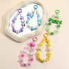 Bag Hanging Ornaments Plastic Resin Beaded Mixed Mobile Phone Chain With Love Water Drops Bell Pattern And Electroplating Treatment