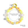 Bag Hanging Ornaments Plastic Resin Beaded Mixed Mobile Phone Chain With Love Water Drops Bell Pattern And Electroplating Treatment