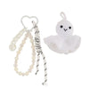 Bag Hanging Pendant Key Ring Handcrocheted Acrylic Rope Knitting Titanium Steel Sunny Doll Style