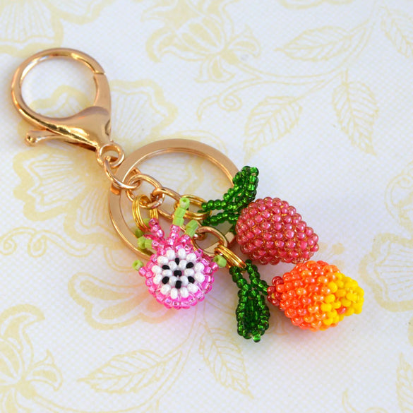 Bag Pendant Alloy Geometric Chili Pepper Electroplated Luggage Charms Retro Elegant Simple Atmospheric Fruit And Vegetable Versatile