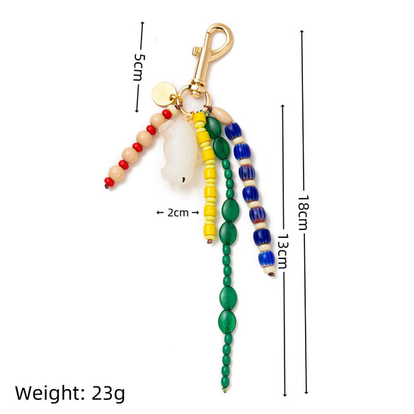 Bag Pendant Alloy Solid Color Heart Street Fashion Accessories 18K Color Retention