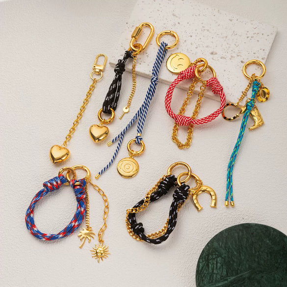 Bag Pendant Copper Horseshoe Geometric Retro Elegant Electroplated