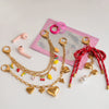 Bag Pendant Stainless Steel Pearl Bow Love Fruit Minimalist Jewelry With Electroplating