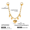 Bag Pendant Stainless Steel Pearl Bow Love Fruit Minimalist Jewelry With Electroplating