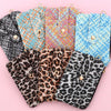 Bag Pu Leather Striped Woven Pattern Folding Card Bag For Women