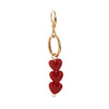 Bag Strap Accessories Alloy Heart Shaped With Pearl Electroplated