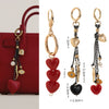 Bag Strap Accessories Alloy Heart Shaped With Pearl Electroplated